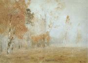 Isaac Levitan Mist,Autumn oil painting picture wholesale